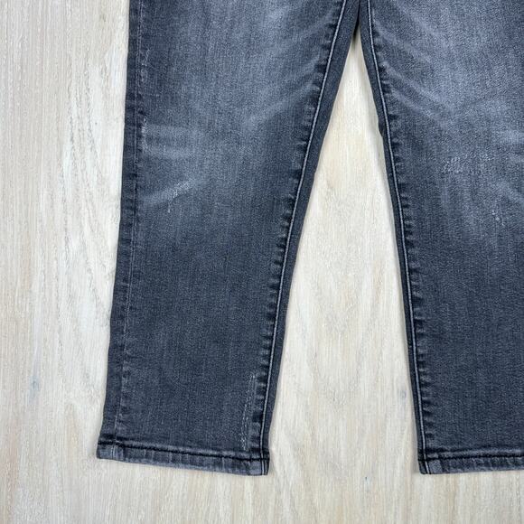 Judy Blue Gray Skinny Fit Mid Rise Capri Casual Cropped Ankle Denim Jeans 26 - Picture 4 of 16